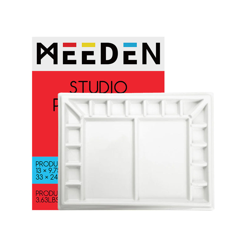 MEEDEN Studio porcelianinė paletė akvareliniams dažams
