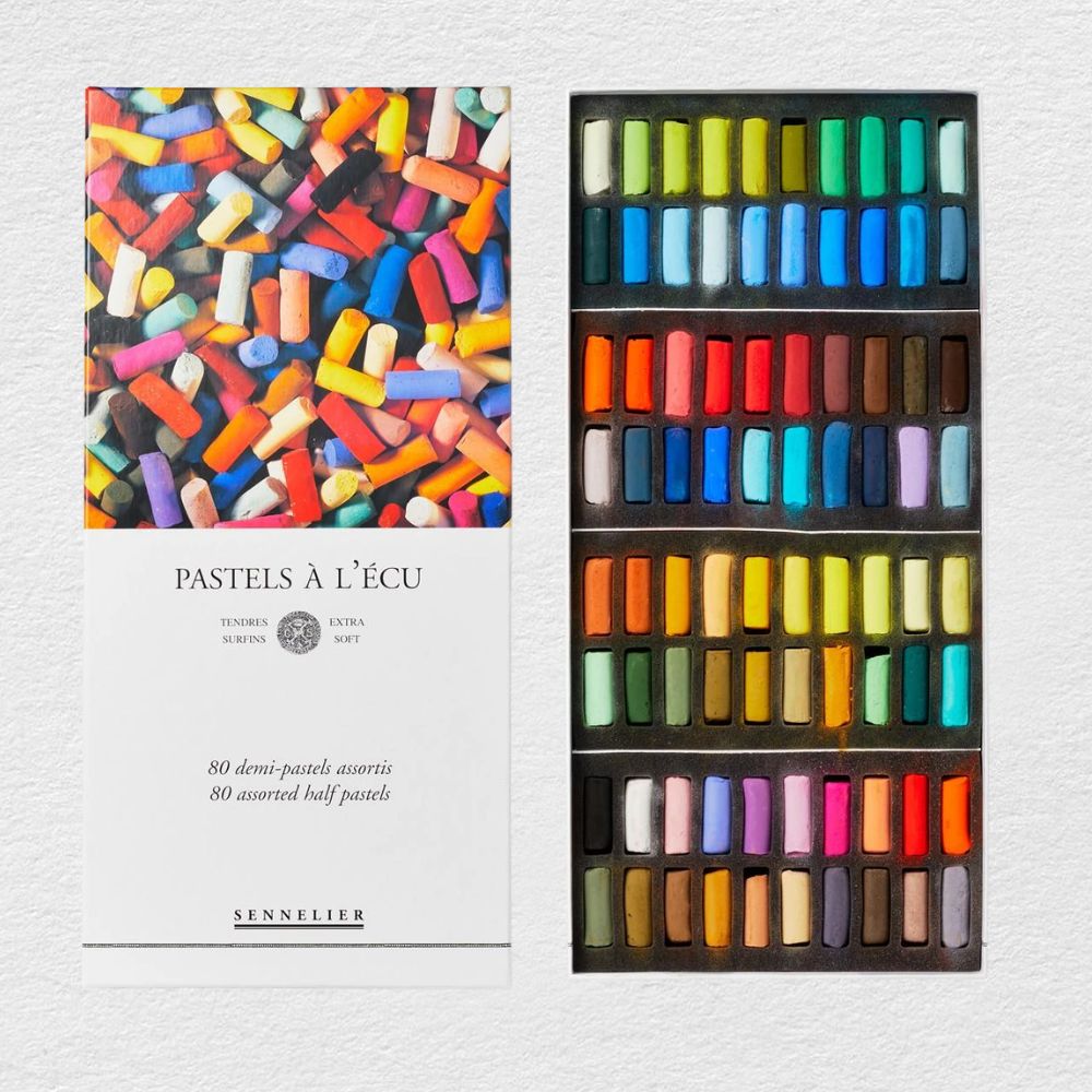Sennelier Half-Stick Soft Pastels Set, 80 Colors