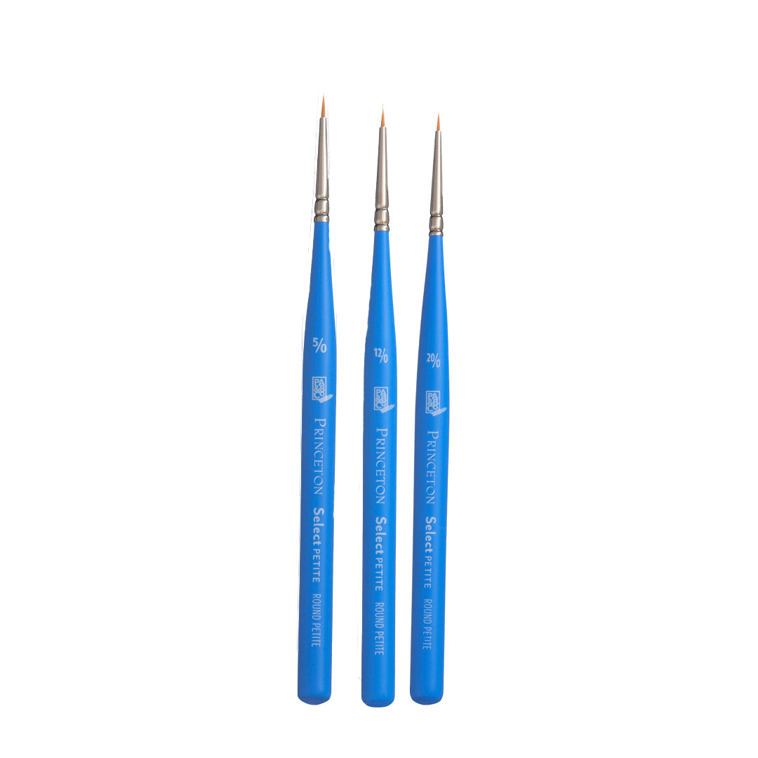 Princeton Select Artiste™ apvalus mini sintetinis teptukas