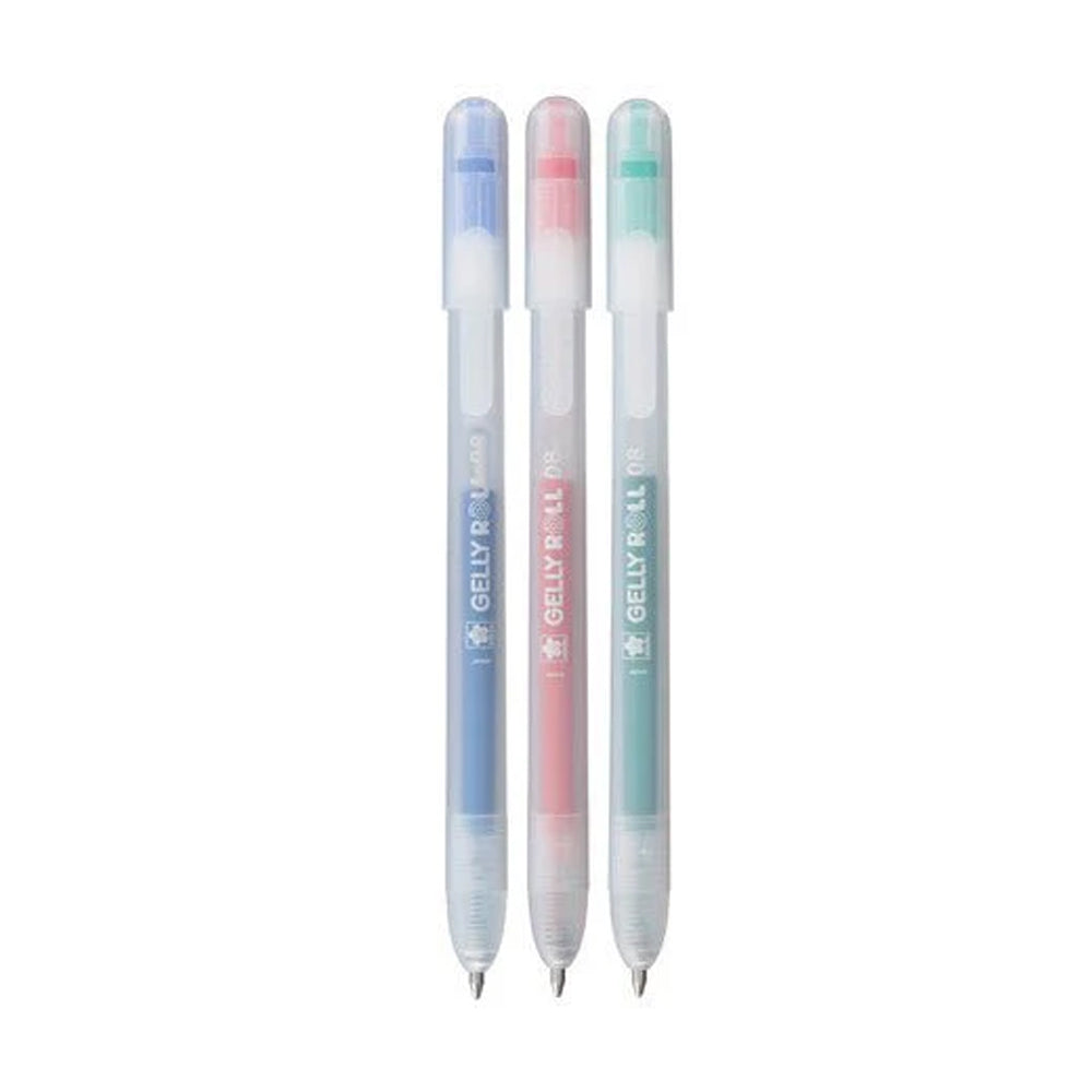 Sakura Gelly Roll Stardust gelinių tušinukų rinkinys, 3 vnt., raudonos, mėlynos, žalios spalvos