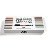 AK Interactive Real Colors Markers rinkinys, 34 markeriai