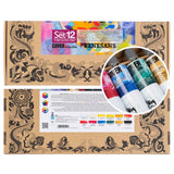 Renesans Set of Tempera Gouache Cover Paints, 12x60 ml