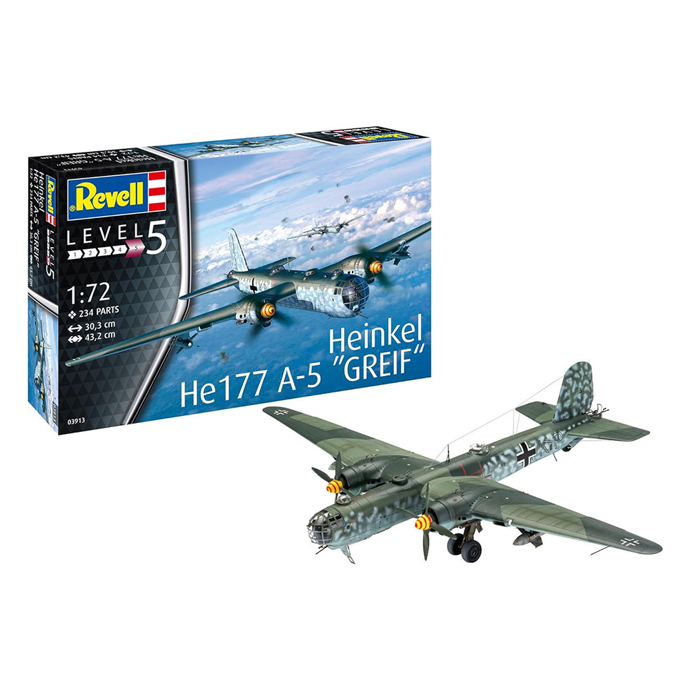 Revell Heinkel He-177A-5 Greif Bomber Model Kit, 1:72 – Art Spices