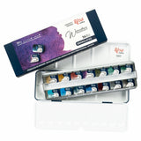 ROSA Gallery Watercolor Metal Case Set - Granulation, 14 colors