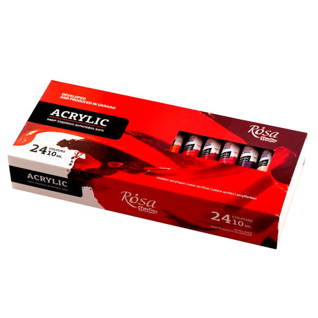 ROSA Studio akrilinių dažų rinkinys, 24x10 ml