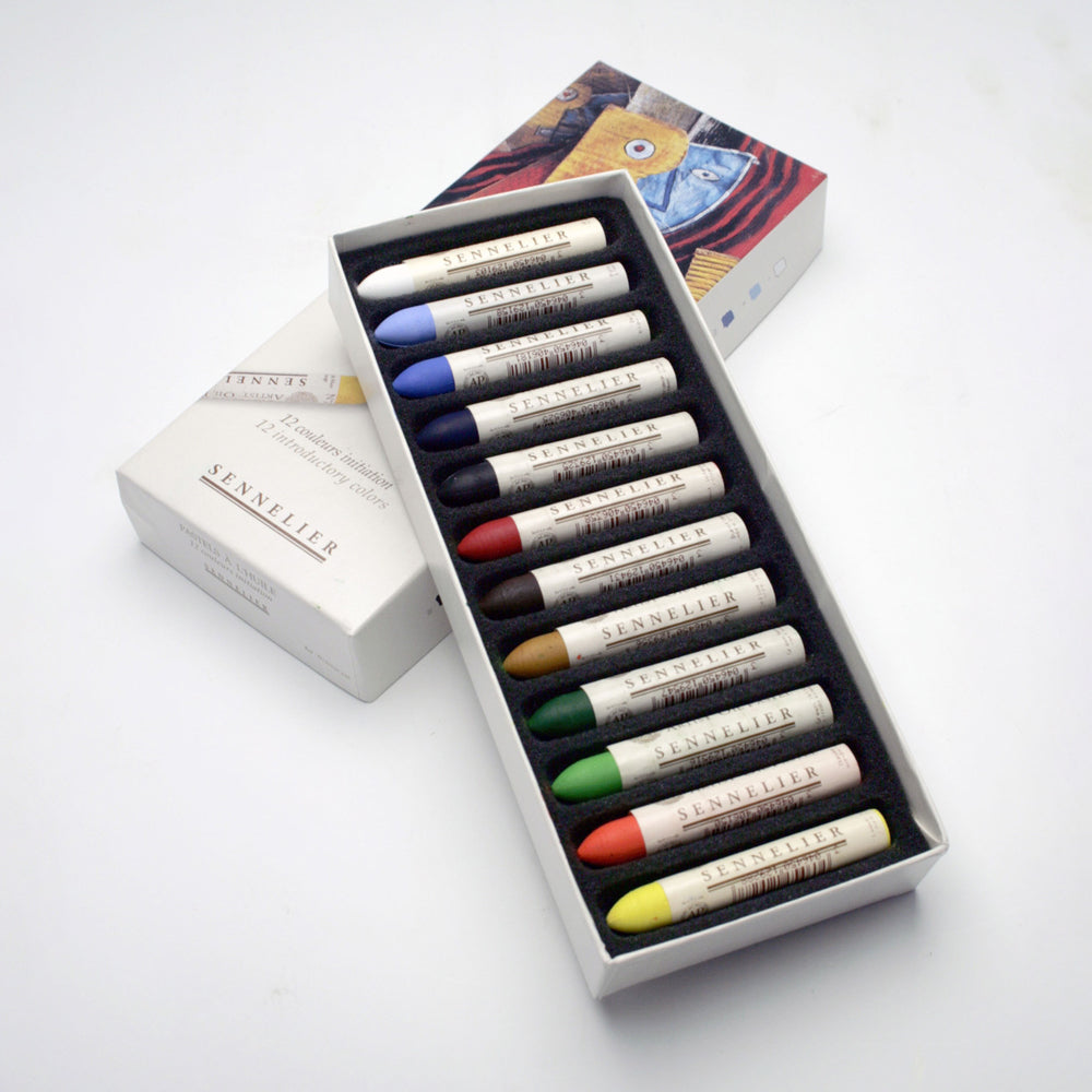Sennelier aliejinių pastelių rinkinys, 12 spalvų