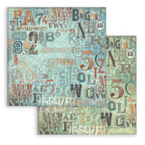 Stamperia Double-Sided Scrapbooking Paper Set - Furry Friends Backgrounds Selection, 10 units