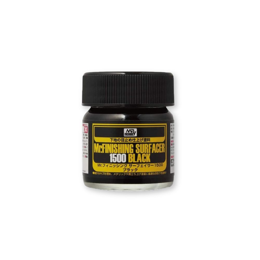 Mr. Finishing Surfacer 1500 Black Primer, 40 ml