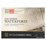 Saunders Waterford Watercolour Paper Block, 20 Sheets, 300 gsm