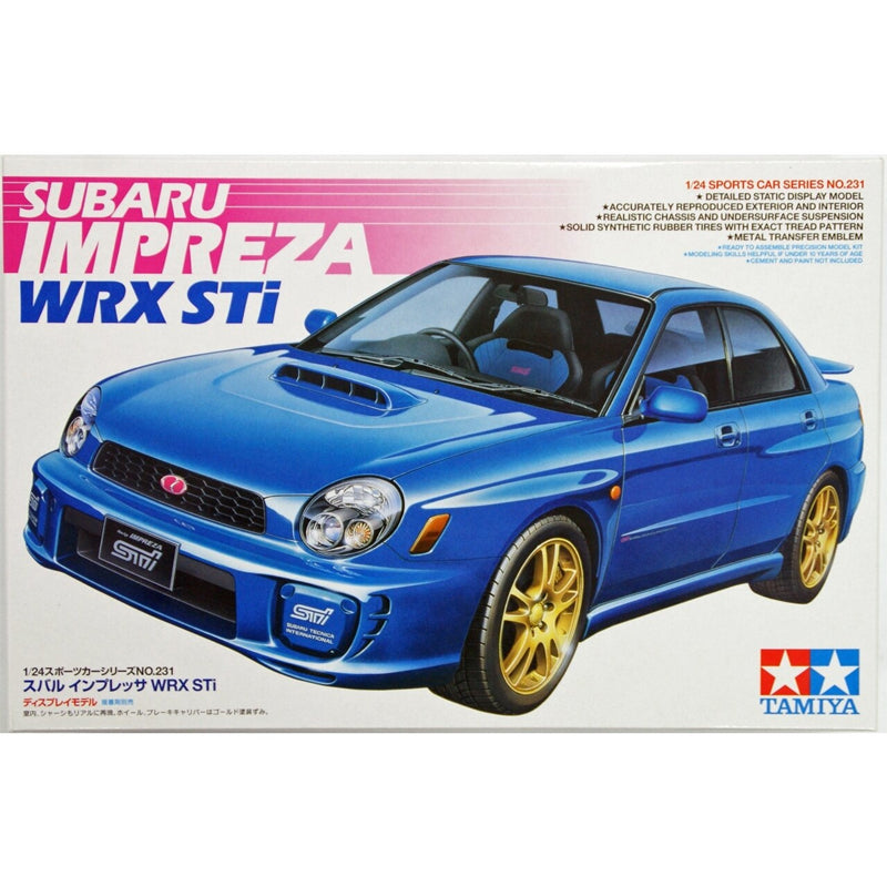 タミヤ　SUBARU WRX STI ボディ Tamiya Subaru Impreza WRX STi Scale Model, 1:24 – Art Spices