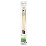Oil Painting Kit for Beginners - 6x oil paints, 3x brushes, 1x thinner and 1x canvas