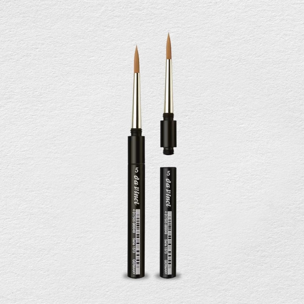 Da Vinci Go Spin Travel Watercolour Brush, Round