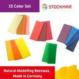 Stockmar Beeswax Modelling Sheet Set, 15 colors